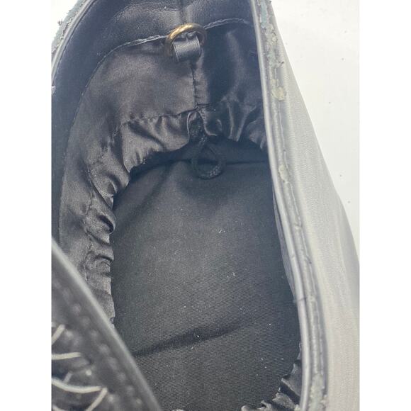 FREE PEOPLE Women’s Black Faux-Leather Braided-Strap Square Top-Handle Bag SZ OS - Picture 6 of 8